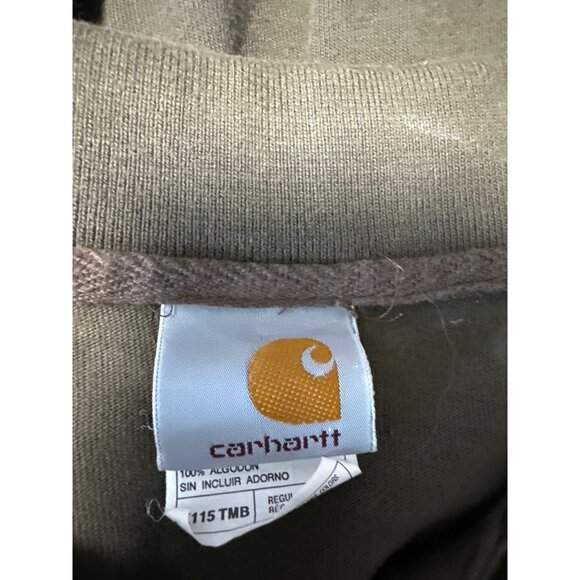 Carhartt Mens Brown Casual Relaxed Fit Regular Short Sleeve Polo Shirt Size 2XL - Picture 4 of 6